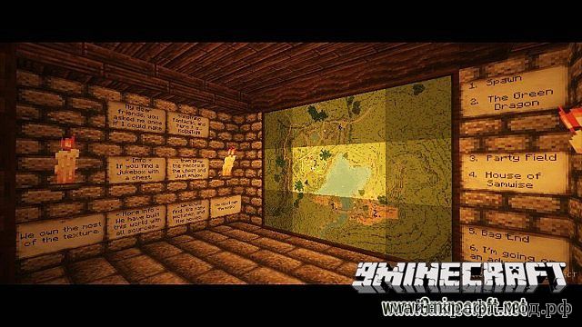 The hobbiton resource pack для Майнкрафт