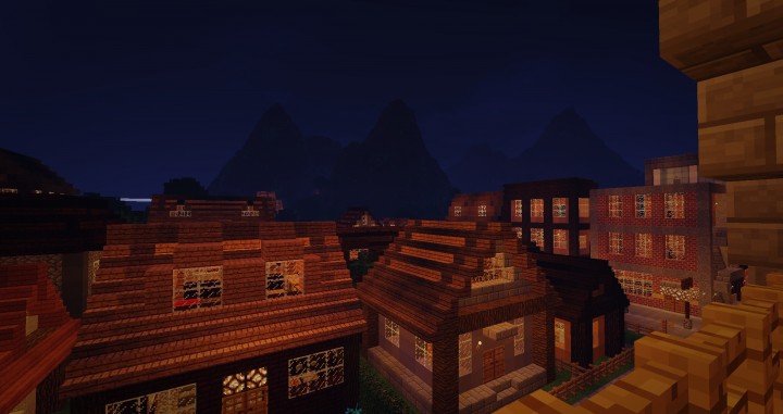 Minecraft карта городок